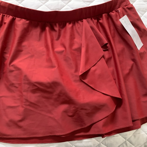 Tankini swim skirt bottom dark orange size 2x - Picture 2 of 6